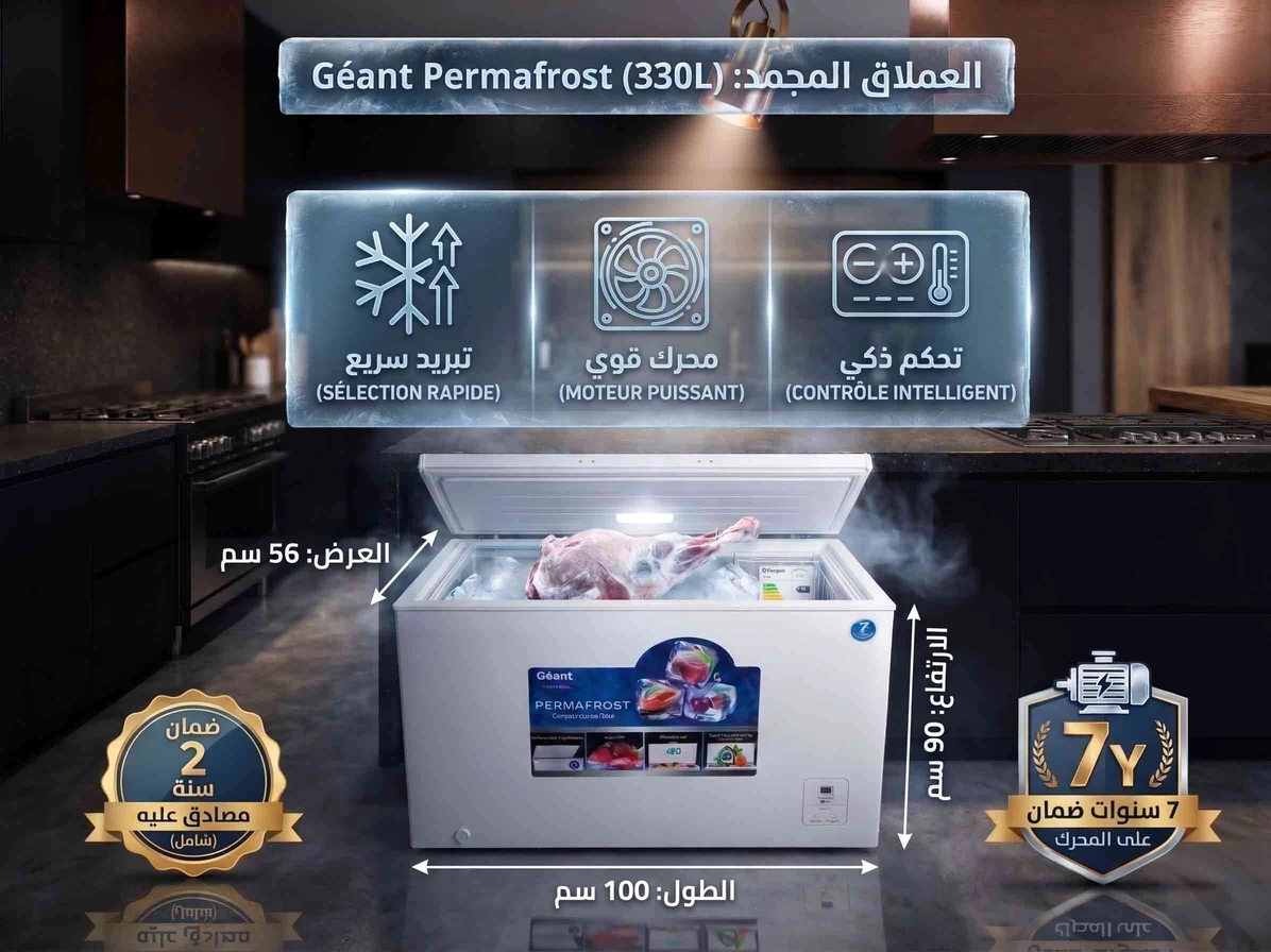 Congélateur Horizontal Géant Electronics – Série Permafrost